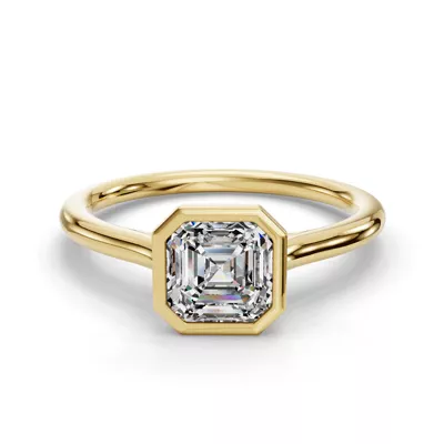 Emery Bezel Solitaire Engagement Ring