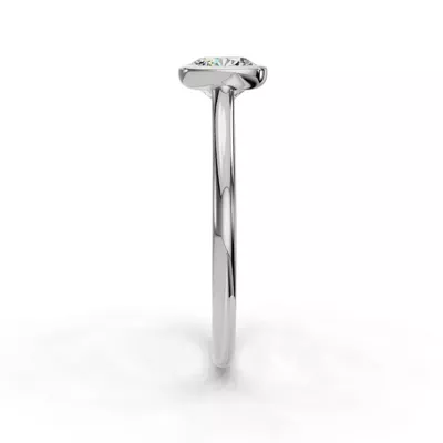 Emery Bezel Solitaire Engagement Ring