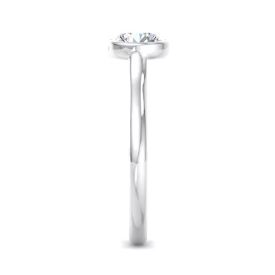 Emery Bezel Solitaire Engagement Ring