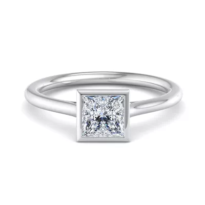 Emery Bezel Solitaire Engagement Ring