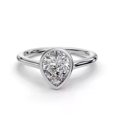Emery Bezel Solitaire Engagement Ring