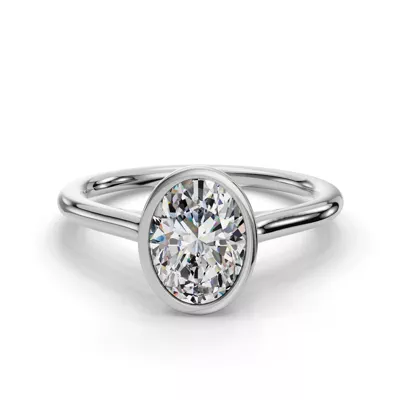 Emery Bezel Solitaire Engagement Ring