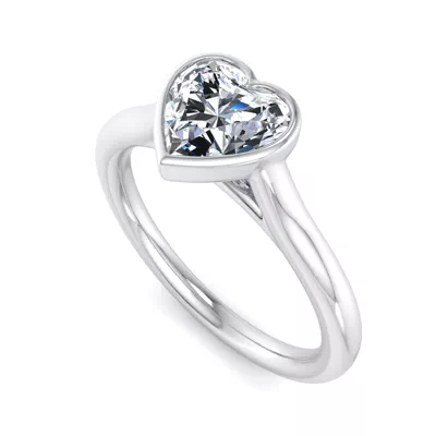 Emery Bezel Solitaire Engagement Ring
