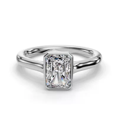 Emery Bezel Solitaire Engagement Ring