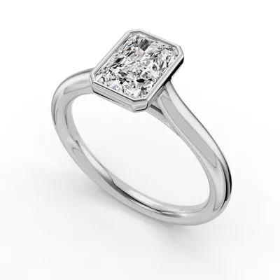 Emery Bezel Solitaire Engagement Ring
