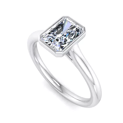 Emery Bezel Solitaire Engagement Ring