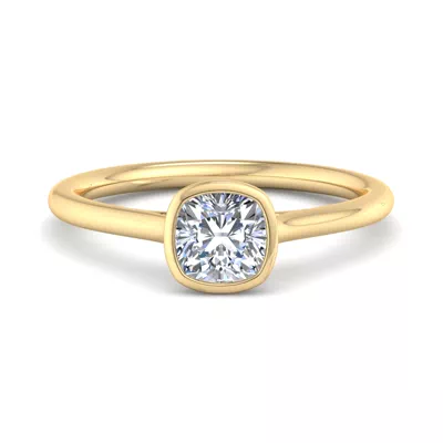 Emery Bezel Solitaire Engagement Ring
