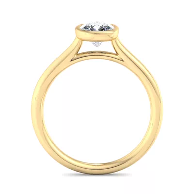 Emery Bezel Solitaire Engagement Ring