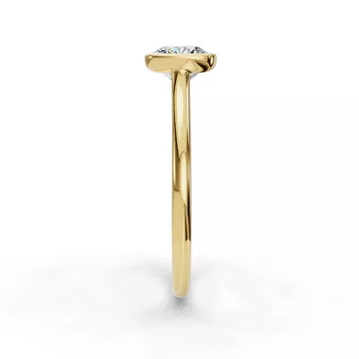 Emery Bezel Solitaire Engagement Ring