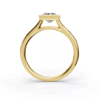 Emery Bezel Solitaire Engagement Ring