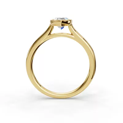 Emery Bezel Solitaire Engagement Ring