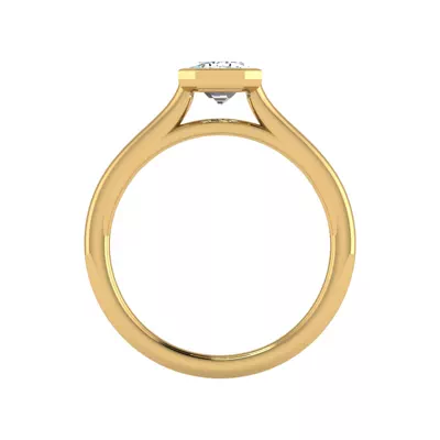 Emery Bezel Solitaire Engagement Ring