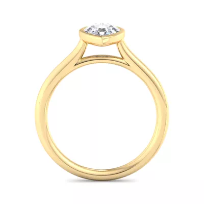 Emery Bezel Solitaire Engagement Ring