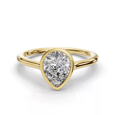 Emery Bezel Solitaire Engagement Ring