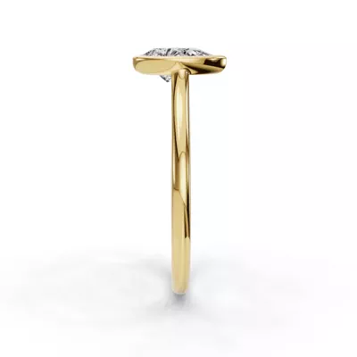 Emery Bezel Solitaire Engagement Ring