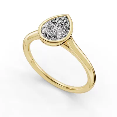 Emery Bezel Solitaire Engagement Ring