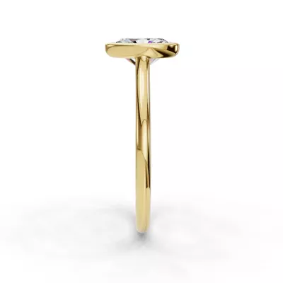 Emery Bezel Solitaire Engagement Ring