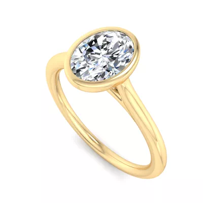 Emery Bezel Solitaire Engagement Ring