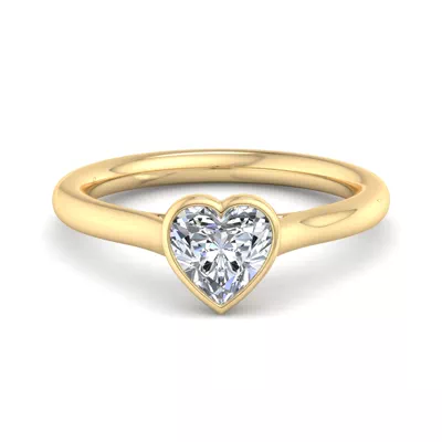 Emery Bezel Solitaire Engagement Ring