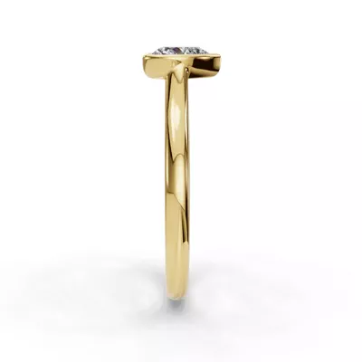 Emery Bezel Solitaire Engagement Ring