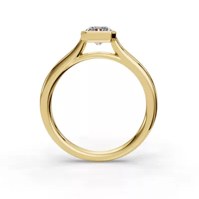 Emery Bezel Solitaire Engagement Ring