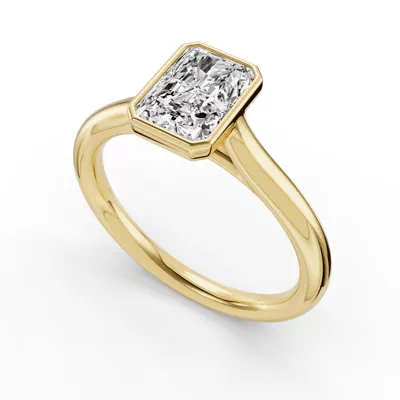 Emery Bezel Solitaire Engagement Ring