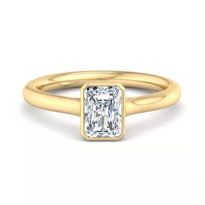 Emery Bezel Solitaire Engagement Ring