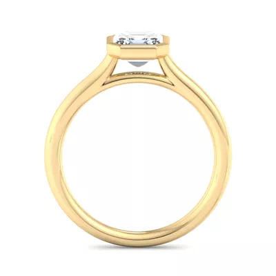 Emery Bezel Solitaire Engagement Ring