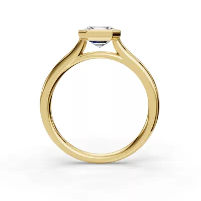 Emery Bezel Solitaire Engagement Ring
