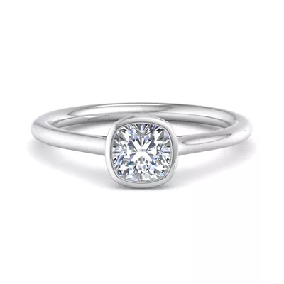 Emery Bezel Solitaire Engagement Ring