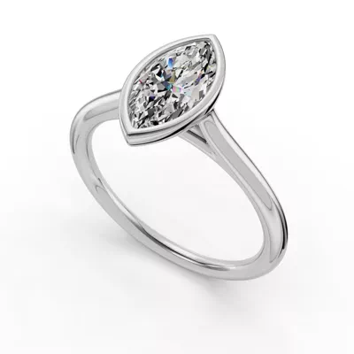 Emery Bezel Solitaire Engagement Ring