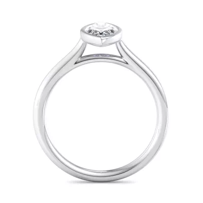 Emery Bezel Solitaire Engagement Ring