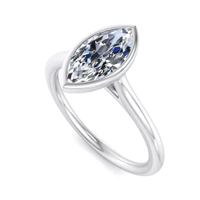 Emery Bezel Solitaire Engagement Ring