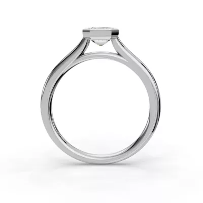Emery Bezel Solitaire Engagement Ring