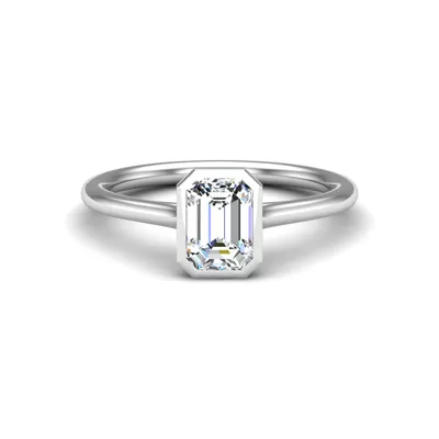Emery Bezel Solitaire Engagement Ring