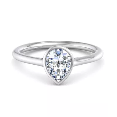 Emery Bezel Solitaire Engagement Ring