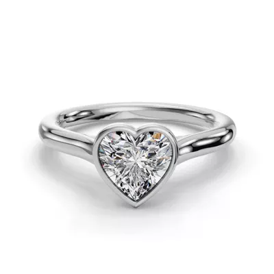 Emery Bezel Solitaire Engagement Ring