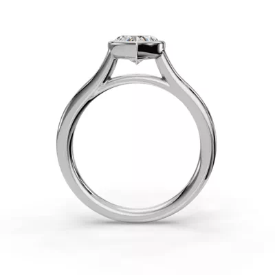 Emery Bezel Solitaire Engagement Ring