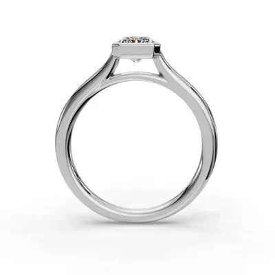 Emery Bezel Solitaire Engagement Ring