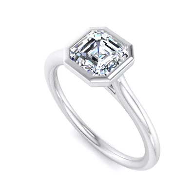 Emery Bezel Solitaire Engagement Ring