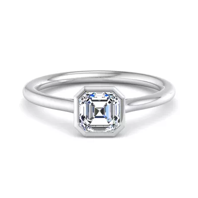 Emery Bezel Solitaire Engagement Ring