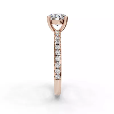 Kennedy Grand Pavé Accent Engagement Ring