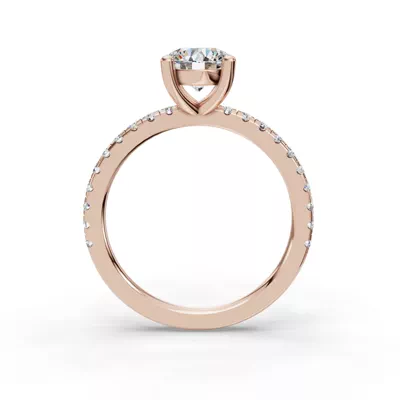 Kennedy Grand Pavé Accent Engagement Ring