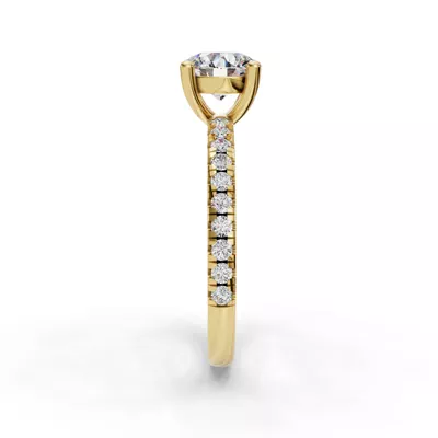 Kennedy Grand Pavé Accent Engagement Ring