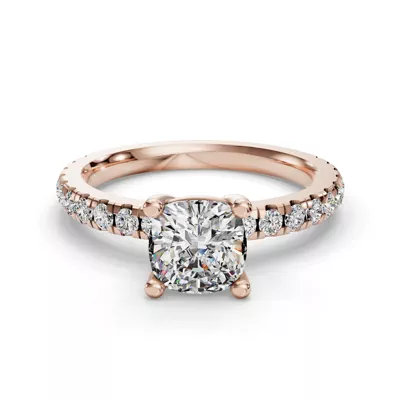 Kennedy Majestic Pavé Accent Engagement Ring