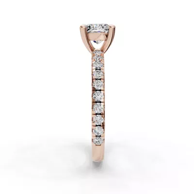 Kennedy Majestic Pavé Accent Engagement Ring