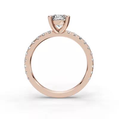 Kennedy Majestic Pavé Accent Engagement Ring