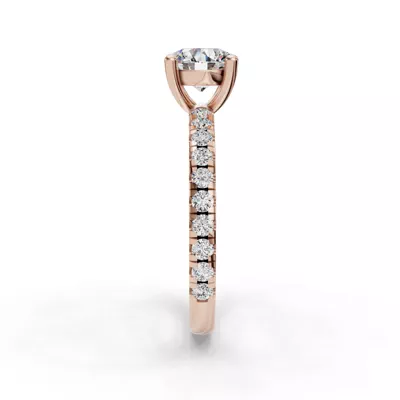 Kennedy Majestic Pavé Accent Engagement Ring