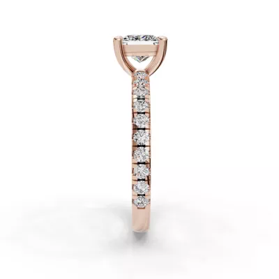 Kennedy Majestic Pavé Accent Engagement Ring