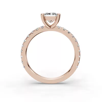 Kennedy Majestic Pavé Accent Engagement Ring